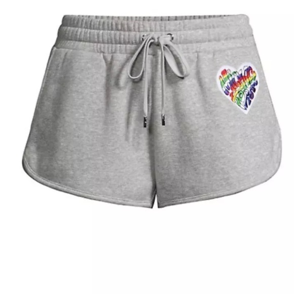 Michael Kors Rainbow Collection 2pc Short set Tshirt & Jogger Shorts Grey EUC - Picture 4 of 16